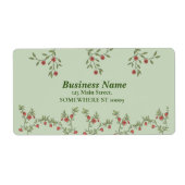 Bloemen retouradres labels rustieke botanische (Voorkant)