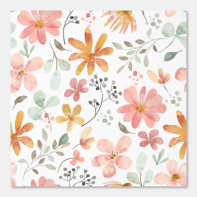 BLOEMEN RETRO  BEHANG (Voorkant)