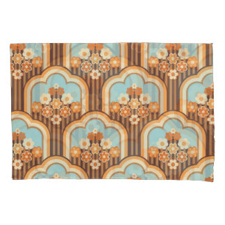 Bloemen Retro: jaren 70 Wallpaper Revival Kussensloop