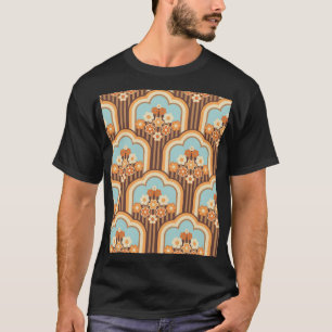 Bloemen Retro: jaren 70 Wallpaper Revival T-shirt
