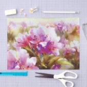 Bloemen-Rhododendron (D) Waterverf Tissuepapier (Craft)