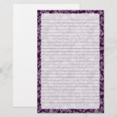 Bloemen Rococo Huwelijk, briefpapier (Voorkant / Achterkant)