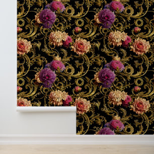 Bloemen Rococo  land weelde bloem Behang