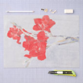 Bloemen Rode Bloemen Rode Gladioli Decoupage Tissuepapier (Craft)