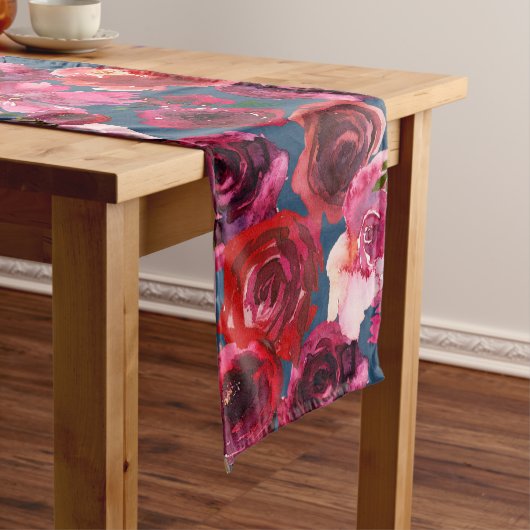 Bloemen Romance Rozen Tafelloper (Voorbeeld)