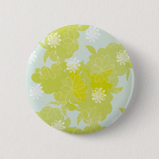 Bloemen Ronde Button 5,7 Cm (Voorkant)
