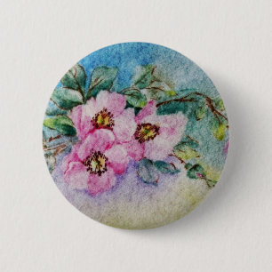 Bloemen Ronde Button 5,7 Cm