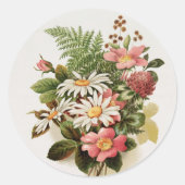  bloemen ronde sticker (Voorkant)