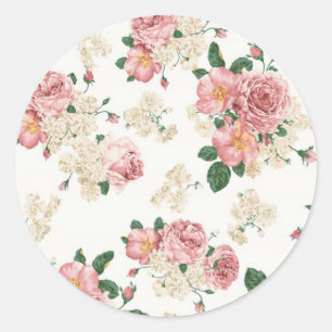 bloemen ronde sticker