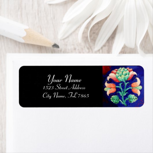 BLOEMEN Rood Groen Blauw Etiket (Insitu)