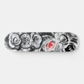 Bloemen Roos Klock Birth Vader Kind Skateboard (Horizontaal)