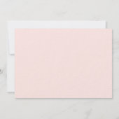 Bloemen roos roze groen luxe Vrijgezellenfeest Kaart (Achterkant)