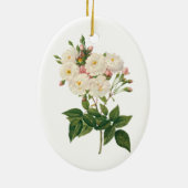bloemen Roos van het Blush Noisette Keramisch Ornament (Achterkant)