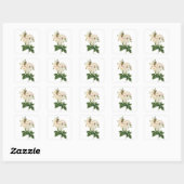  bloemen Roos van het Blush Noisette Vierkante Sticker (Vel)