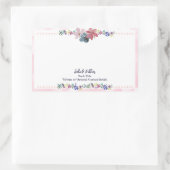  Bloemen Roze Auteur Getekend Boekplaat Rechthoekige Sticker (Tas)