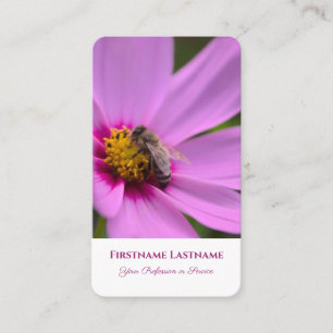 Bloemen roze bloesem druk bij bloemist bloemist bl visitekaartje