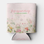 Bloemen Roze Bruiloft Bachelorette Party Blikjeskoeler (Voorkant)