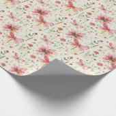  Bloemen Roze Dragonfly Cadeaupapier (Hoek)