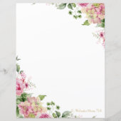 Bloemen Roze Elegant (Voorkant)