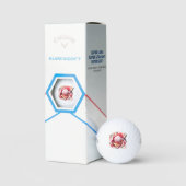 Bloemen roze en goud golfballen (Verpakking)
