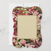 BLOEMEN/ROZE EN GROENE KLEUREN DANK JE WEL KAART (Achterkant)