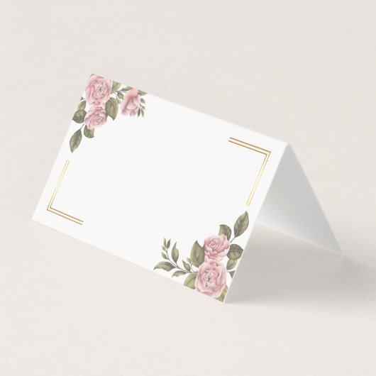 Bloemen Roze Pioenbloem Zomer Huwelijk Bedankt Kaart (Voorkant)