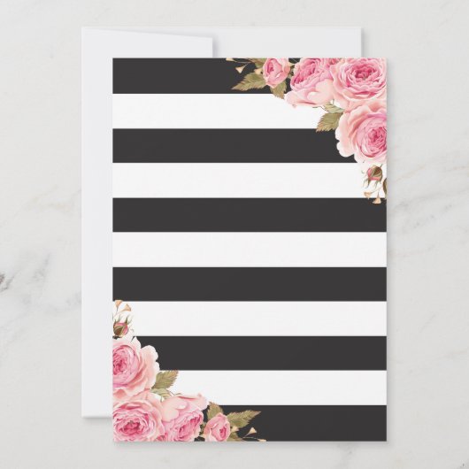 Bloemen Roze pioenen Verrassing 50ste verjaardagsf Kaart (Achterkant)