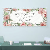 Bloemen Roze Rose Bloemen BOHO Oh Baby Meisje Douc Spandoek (Beurs)