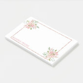 Bloemen Rozen Aangepaste naam Post-it® Notes (Schuin)