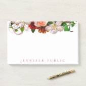 Bloemen Rozen Bloemen Elegante Waterverf Post-it® Notes (Op bureau)