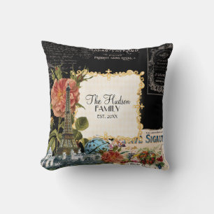  Bloemen Rozen Eiffeltoren Marie Antoinette Kussen