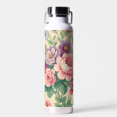  Bloemen Rozen en Daisies Waterfles (Voorkant)