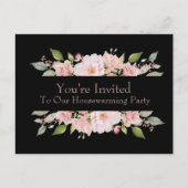Bloemen Rozen Housewarming Uitnodiging (Voorkant)