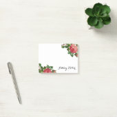 Bloemen Rozen Monogram Post-It Notes (Kantoor)