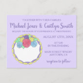 Bloemen Rozen Vrijgezellenfeest Trouwtaart Uitnodiging Briefkaart (Voorkant)