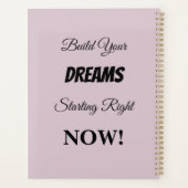 Bloemen rozen waterverf typografie tekst planner (Achterkant)