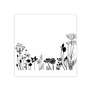 bloemen Rubber Stempel