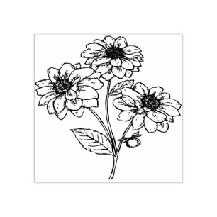 bloemen Rubber Stempel