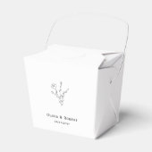 Bloemen Rustiek Eenvoudige aangepaste bruiloft Bedankdoosjes (Voorkant Zijde)