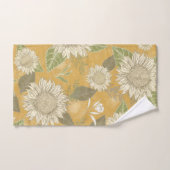 Bloemen Rustiek Land Bloemen Zonnebloem Bad Handdoek (Handdoek)