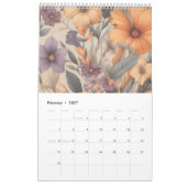 Bloemen rustiek stijlvol kalender (Feb 2027)
