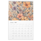 Bloemen rustiek stijlvol kalender (Jan 2027)