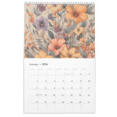 Bloemen rustiek  stijlvol kalender (Jan 2026)