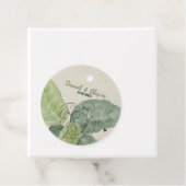 bloemen rustieke bruiloft bedankjes labels (In situ)