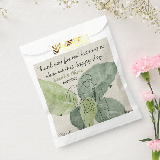  bloemen rustieke bruiloft bedankzakje (Gezegeld)