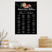 Bloemen rustieke Magnolia String Lights Poster (Keuken)