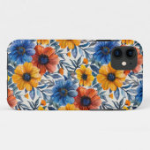 Bloemen rustieke mode retro patroon Case-Mate iPhone case (Achterkant (horizontaal))