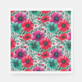 Bloemen rustieke mode retro patroon servet (Voorkant)