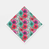 Bloemen rustieke mode retro patroon servet (Hoek)