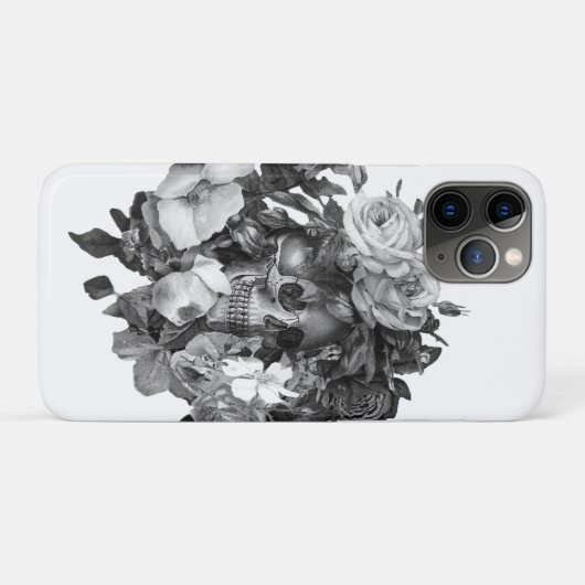  Bloemen Schedel Classic  Case-Mate iPhone Case (Achterkant (horizontaal))